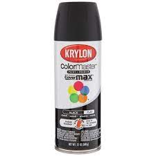 Black Krylon Colormaster Flat Spray Paint Primer Hobby Lobby 1312