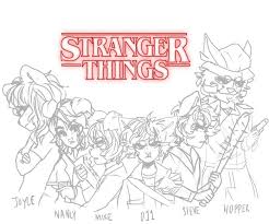 You are viewing some eleven stranger things sketch templates click on a template to sketch over it and color it in and share with your family and friends. Stranger Things Furs Wiki Furry Amino