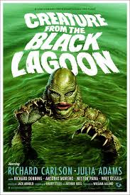 Creature From The Black Lagoon Prints By Jason Edmiston Through Mondo In 2020 Classic Monster Movies Classic Horror Movies Posters Black Lagoon