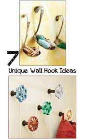 7 Unique Wall Hooks Fun Design Tricks With Hooks And Ways To Upcycle Household Items Into Creative Wall Hooks C Unique Items Products Upcycled Crafts Crafts