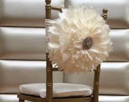Daisy Tulle Chair Sash Etsy In 2020 Lace Chair Covers Chair Covers Wedding Wedding Chairs
