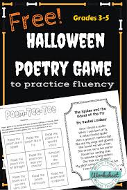 Free Halloween Poetry Game Poetry Game Poetry Lessons Halloween Poems
