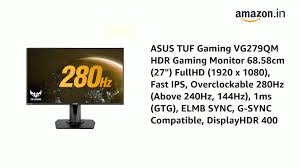 Wallpaper tuf gaming 4k trick. Amazon In Buy Asus Tuf Gaming Vg279qm Hdr Gaming Monitor 68 58cm 27 Fullhd 1920 X 1080 Fast Ips Overclockable 280hz Above 240hz 144hz 1ms Gtg Elmb Sync G Sync Compatible Displayhdr 400 Online At
