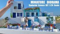 Santorini Diorama DIY - Build a REALISTIC Miniature Scale Model of Greece  in 1/24 Scale