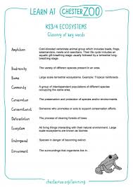 Ks3 4 Ecosystems Glossary Schools