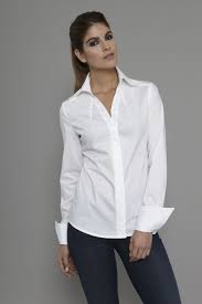 Madelena A Masterclass In Form And Function Http Www Theshirtcompany Com P300 Sharp Collared V Neck Shirt Perfect White Shirt White Shirts Women Fashion