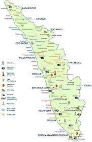 Kerala route planner map, india. India Kerala Travel Map Kerala Travel Kerala Tourism Kerala