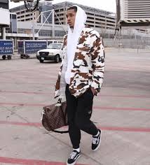 Enhance your fan gear with the latest jordan clarkson gear and represent your favorite basketball player at the next game. Jordan Clarkson Supreme Camo Jacket Stone Island Pants Vans Louis Vuitton Bag We Are Basket