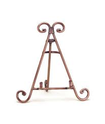 Decorative Metal Easel 7" Tall Display Stand- Copper, Iron, Antique Brass  and Pewter