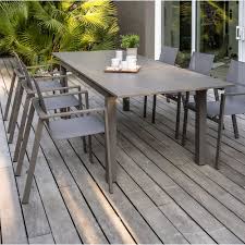 table de jardin de repas dcb garden zahara rectangulaire sable 10 12 personnes table de jardin table terrasse table exterieur
