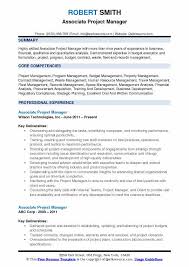 More often than not, our job descriptions don't accurately reflect what we do. Associate Project Manager Resume Samples Qwikresume
