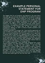 Example Personal Statement For Dnp Program Personal Statement Personal Statement Examples Nursing Programs