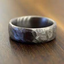 Hammered Titanium Ring Distressed Titanium Ring Rustic Etsy Titanium Rings Titanium Wedding Band Mens Men S Wedding Ring