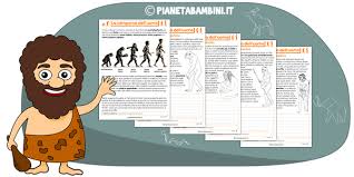 Sapiens) e il catrame di betulla come colla; La Comparsa Dell Uomo Schede Didattiche Per La Scuola Primaria Pianetabambini It