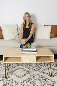 Next, make a (+) shape base using more plywood lengths and make the round top sit on it. Diy Plywood Coffee Table Erin Spain