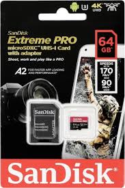 Up to 170mb/s read speed along with an up to 90mb/s. Sandisk Extreme Pro Microsdxc 170mb S A2 C10 V30 Uhs I U3 64gb Sd Adapter Rescue Pro Deluxe Buy