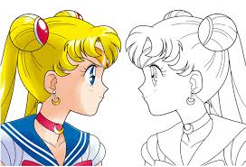 Sailor Moon Classic Line Art Vs Colored Vector By Jackowcastillo Deviantart Com On Deviantart Sailor Moon Line Art Sailor Moon Art Her civilian identity was usagi tsukino (serena in the first english dub, and bunny in many other countries). pinterest