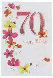 Make lasting memories with gourmet gifts from harry & david. Age 70 Female Birthday Card 70th Birthday Flowers Pink Glitter 70 7 75x5 25
