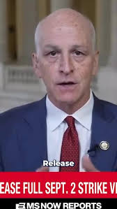 I joined MS Now to discuss releasing the video of the second boat strike.