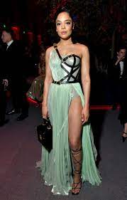 Tessa thompson and sabrina dhowre elba at mardi gras festivities in sydney 03/06/2021. Tessa Thompson In Atelier Versace 2020 Vanity Fair Oscar Party Fashionsizzle