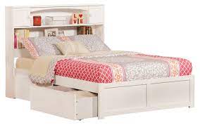 Mahogany storage bed dovetail drawer case detail. Platform Bed With Drawers Full