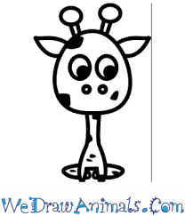 Getting the shape of that rather odd shaped head though, takes a little bit of care as the horns and wide eyes and wide. How To Draw A Cute Giraffe