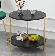 67.51 kb, 805 x 805. Wooden Coffee Table With Two Layer Books Fruits Storage Tray Small Round Table For Living Room Sofa Bedside Corner Coffee Tables Aliexpress