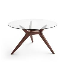 maricielo round glass walnut table diameter 130cm metal round dining table walnut table glass table