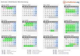 Es geht um die schönste zeit im schuljahr: Kalender 2020 Ferien Baden Wurttemberg Feiertage