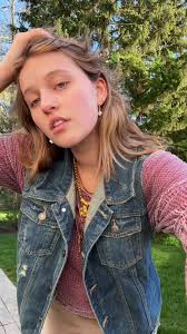 showing off the new piercing