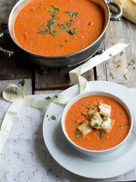 Roasted Tomato Soup Grilled Cheese Croutons Oh Sweet Basil Recipe Roasted Tomato Basil Soup Cream Of Tomato Soup Recipes