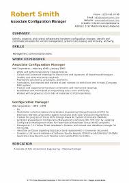 configuration manager resume samples