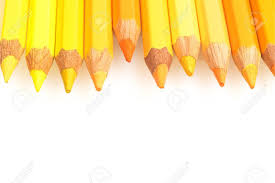 At right is displayed the color royal yellow. Crayons Of Different Shades Of Yellow Color With Copy Space Are Stock Photo Picture And Royalty Free Image Image 56974892