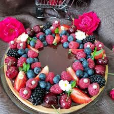 Schokoladen Und Rote Fruchttorte Tarte Au Chocolat Gourmandise Fruits