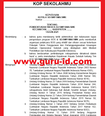 Alokasi dana bos 2020 menurut juknis bos 2020. Sk Tim Bos Reguler 2021 Sd Smp Sma Info Pendidikan Terbaru