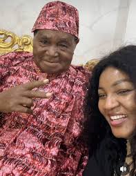 Beautiful Nollywood omotola Johnson Celebrate Her Father's 95th Birthday  Today