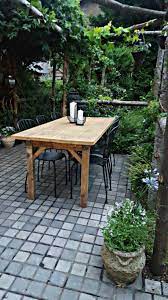 The Farmhouse Dining Table Garden Table Kitchen Table Etsy Wooden Garden Table Garden Table Garden Paving