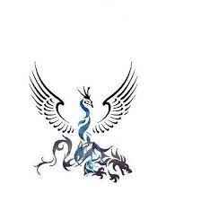 phoenix and dragon tattoo dragon phoenix phoenixtattooleg tattoo in 2020 dragon tattoo gargoyle tattoo dragon tattoo designs
