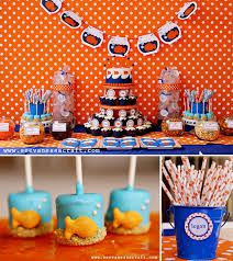 2nd Birthday Party Theme Ideas For Boys Polka Dot Goldfish Birthday Party Pizzazzerie Goldfish Party 2nd Birthday Parties Boy Birthday Party Themes