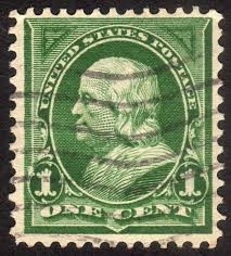 Benjamin Franklin (1706-1790), Postage Stamp, Usa, 1906 Stock Photo - Alamy