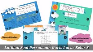 Gradien dan persamaan garis lurus kelas 8. Persamaan Garis Lurus Kelas 8 Latihan Soal Persamaan Garis Lurus Pgl Youtube
