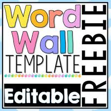 The word wall is designed to be an interactive tool for students or others to use, and contains an array of words that can be used during writing and/or reading. Free Editable Word Wall Template By Clever Classroom Tpt