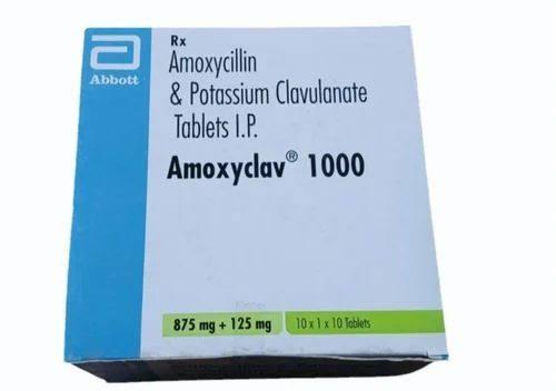 Amoxyclav 1000 Tablet, 1000mg at ₹ 2800/box in New Delhi | ID: 17501550773
