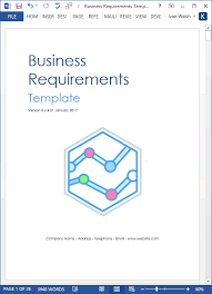 How To Write A Business Requirements Document Brd Templates Forms Checklists For Ms Office Document Templates Business Requirements Invoice Template Word