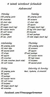4 Week Challenge Advanced Daily Exercise Routines 4 Week Workout Weekly Workout