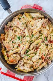 Creamy Sun Dried Tomato Chicken Pasta Recipe Pasta Dinner Recipes Pasta Dishes Sundried Tomato Chicken