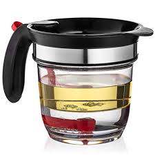Whether you're out for the most perfect gravy or the most perfect stock, trust cuisipro to get you there! Fat Separator Measuring Cup And Strainer With Bottom Release For Gravy Sauces And Other Liquids With