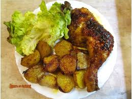 Cuisses De Poulet Et Pommes De Terre Aux Epices Cuites Au Four Sucreetepices Over Blog Com Poulet Pomme De Terre Recette De Plat Recette Cuisse Poulet