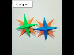 Cara Membuat Origami Bintang Kreatif Origami Youtube Origami Kreatif Bintang