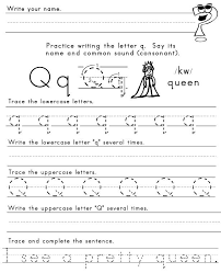 The Letter Q Letter Q Worksheets Writing Practice Worksheets Kindergarten Worksheets